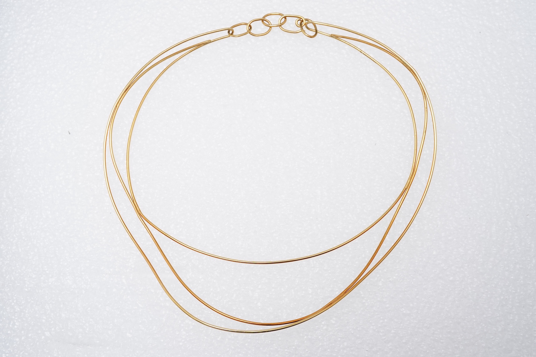 Elsa Peretti for Tiffany & Co., a gold 'Wave' necklace